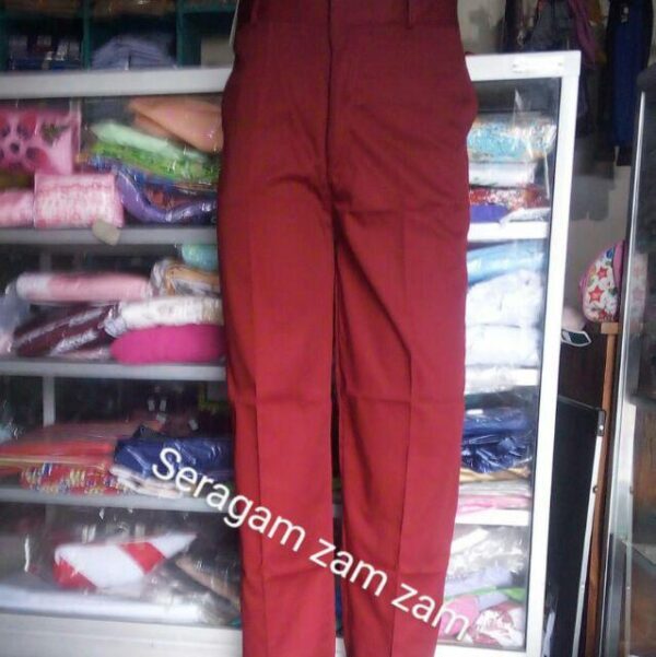 Celana Panjang  SD warna merah, Biru, Coklat, Putih, dan Hitam - Gambar 4