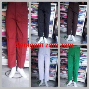 Celana Panjang  SD warna merah, Biru, Coklat, Putih, dan Hitam