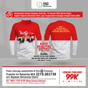 Kaos Kualitas Distro Lengan Panjang