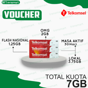 VC Tsel 7GB / 30Hari