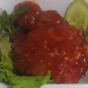 Ayam Geprek + Nasi