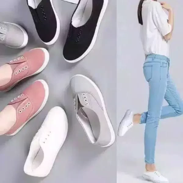 Sepatu Slip On Wanita Tanpa Tali - Gambar 4